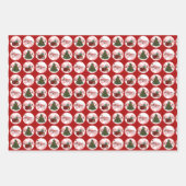 3 sets kerstinpakpapier inpakpapier vel (Voorkant 2)