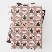 3 sets kerstinpakpapier inpakpapier vel (In situ)