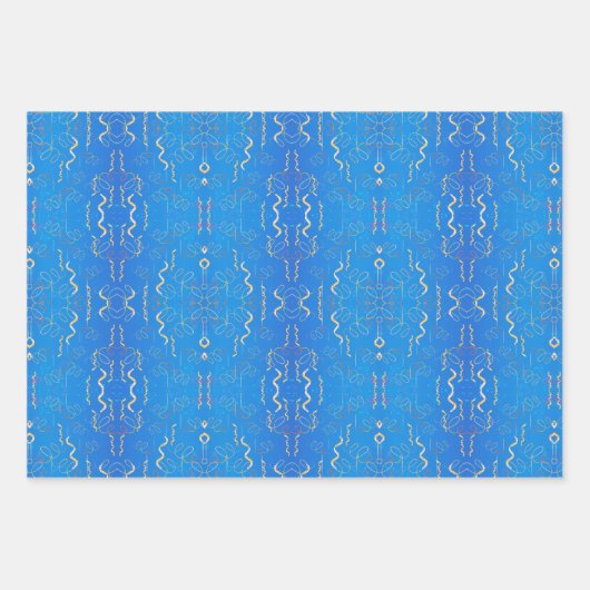 3 Sets Party Time Gift Wrap Inpakpapier Vel (Voorkant 2)