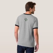 3 Shamrock Mannen Ringer T-Shirt (Achterkant volledig)