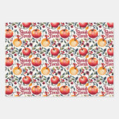 3 Shanah Tovah inpakvellen Inpakpapier Vel (Voorkant 3)