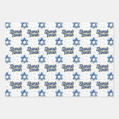 3 Shanah Tovah inpakvellen Inpakpapier Vel (Voorkant 2)