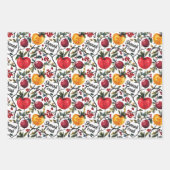 3 Shanah Tovah inpakvellen Inpakpapier Vel (Voorkant)