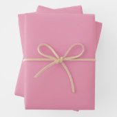 3 Sheets of Gift Wrap in Rose Pink Inpakpapier Vel (In situ)
