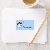 3 Singing Snowmen Gift Label (Insitu)