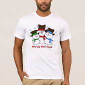 3 Singing Snowmen T-shirt (Voorkant)