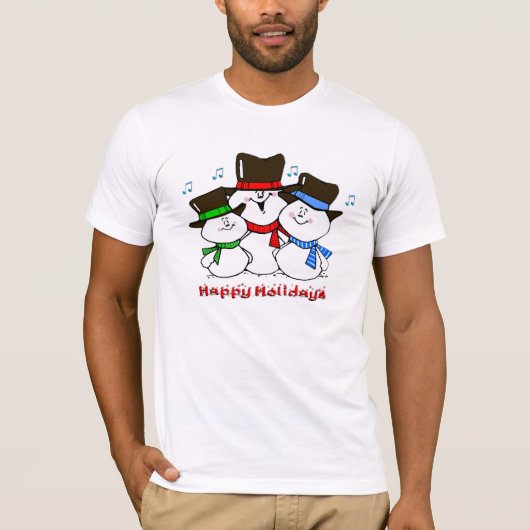 3 Singing Snowmen T-shirt (Voorkant)