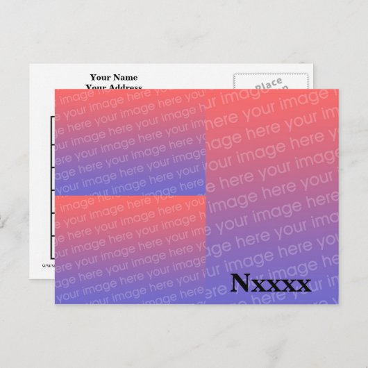 3 Sjabloon van de Kaart QSL van het afbeelding de (Voorkant / Achterkant)