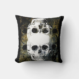 3 Skulls Graffiti Kussen