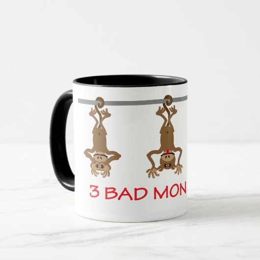 3 Slechte apen Mok (Voorkant links)