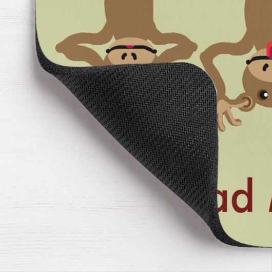 3 Slechte apen Muismat (Hoek)