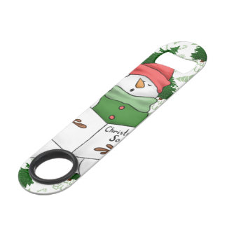 3 Snowman Carolers Speed Flessenopener