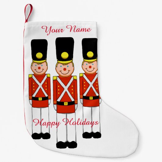 3 Soldier Christmas Stocking () Kleine Kerstsok (Voorkant)