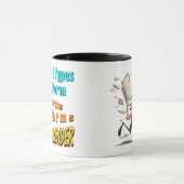 3 soorten belastingformulier - humoristische accou mok (Midden)