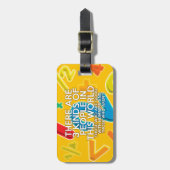 3 soorten mensen Wiskunde Joke Bagagelabel (Voorkant verticaal)