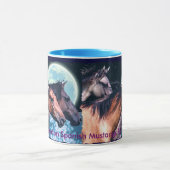 3 Spaans Mustangs Paardenliefhebber Drink Mok (Midden)
