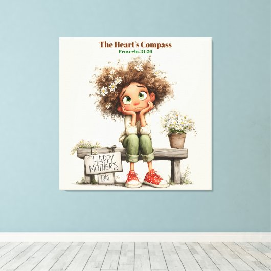 #3 Speciale Moeder (Aandenken) Canvas Afdruk (Insitu (Houten vloer))