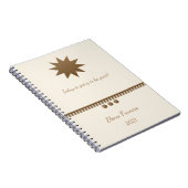 3 Sphere Brushed Gold en Cream Professional Notitieboek (Rechterzijde)