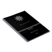 3 Sphere Silver Text Black Professional Notitieboe Notitieboek (Rechterzijde)