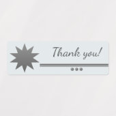 3 Sphere Silver Text Professional Hartelijk dank v Labels (Design 2)