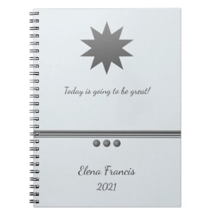 3 Sphere Silver Text Professional Notitieboek