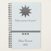 3 Sphere Silver Text Professional Planner (Voorkant)