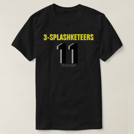 3-SPLASHKETEERS: 11 T-shirt (Design voorkant)