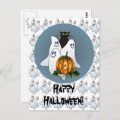 3 SPOEKEN, JACK & CAT door SHARON SHARPE Briefkaart (Voorkant / Achterkant)