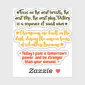 3 Sports Quotes for Athletes | Inspirational Sticker (Vel)