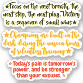 3 Sports Quotes for Athletes | Inspirational Sticker