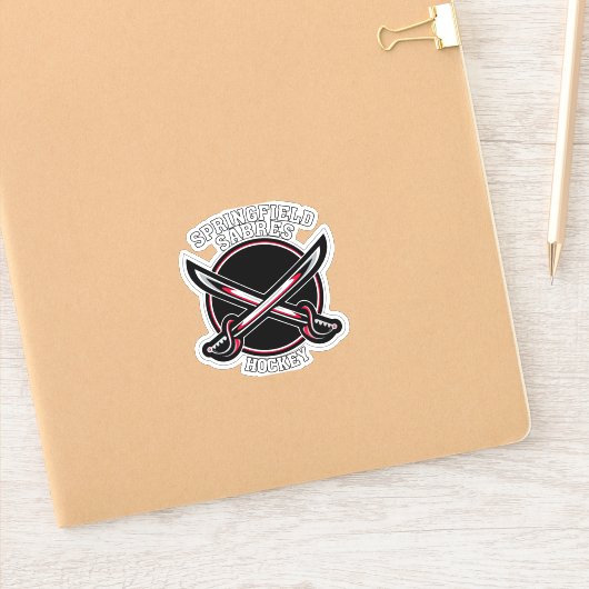 3" Springfield Sabres Vinyl Sticker (Notitieboek)