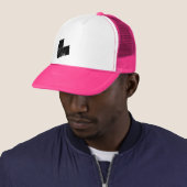 3 Sqr. Roze Trucker Pet (In situ)