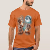 3 Squirrel Moon Howling Squirrel Head Funny for Me T-shirt (Voorkant)