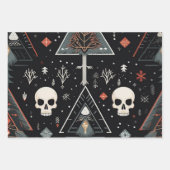 3 st. Boom- en schedelinpakpapier Inpakpapier Vel (Voorkant)