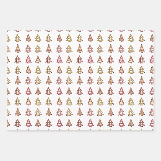 3 st. Eclectische boom inpakpapier (Voorkant 2)