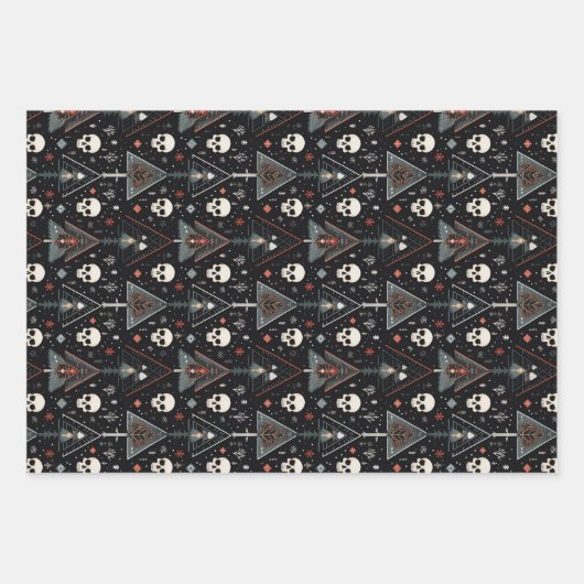 3 st. inpakpapier voor de schedel vel (Voorkant)