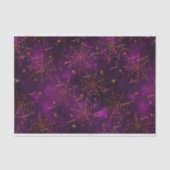 3 st, naam, spooky spin webs bokeh patroon tissuepapier (Voorkant)