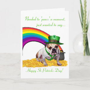 3. St. Patricks van de buldog de Kaart van de Dag