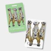 3 Staande Meerkats Thunder_Cove Badge (Voor- en achterkant)