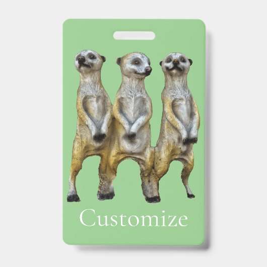 3 Staande Meerkats Thunder_Cove Badge (Voorzijde)