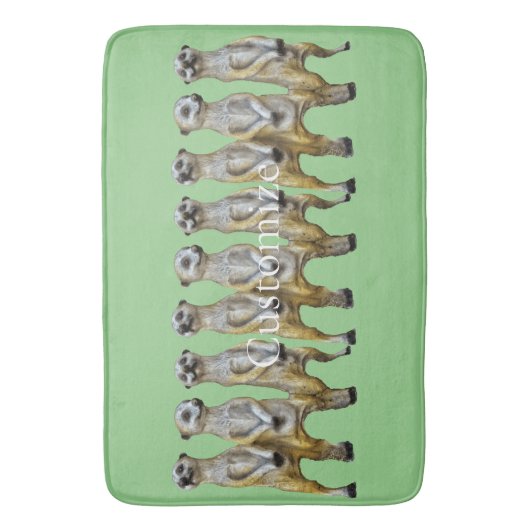 3 Staande Meerkats Thunder_Cove Badmat (Voorkant Verticaal)