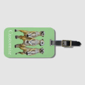 3 Staande Meerkats Thunder_Cove Bagagelabel (Voorkant (horizontaal))