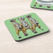 3 Staande Meerkats Thunder_Cove Bier Onderzetter (Linkerzijde)