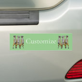 3 Staande Meerkats Thunder_Cove Bumpersticker (Op auto)