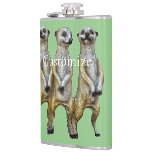3 Staande Meerkats Thunder_Cove Heupfles (Links)