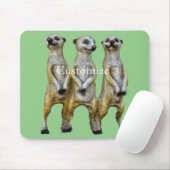 3 Staande Meerkats Thunder_Cove Muismat (Met muis)