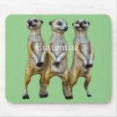 3 Staande Meerkats Thunder_Cove Muismat (Voorkant)