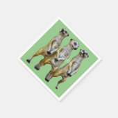 3 Staande Meerkats Thunder_Cove Servet (Hoek)