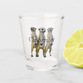 3 Staande Meerkats Thunder_Cove Shot Glas (Voorkant)