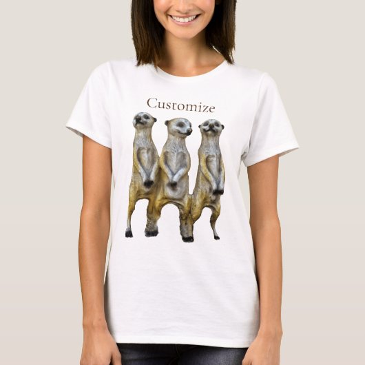 3 Staande Meerkats Thunder_Cove T-shirt (Voorkant)